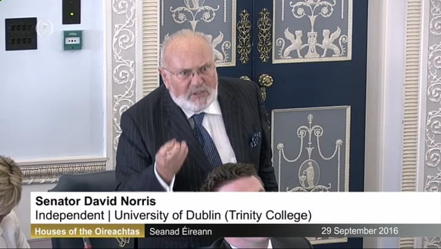 An Taoiseach Enda Kenny's Address to the Seanad and David Norris's Contribution - 29th September 2016
