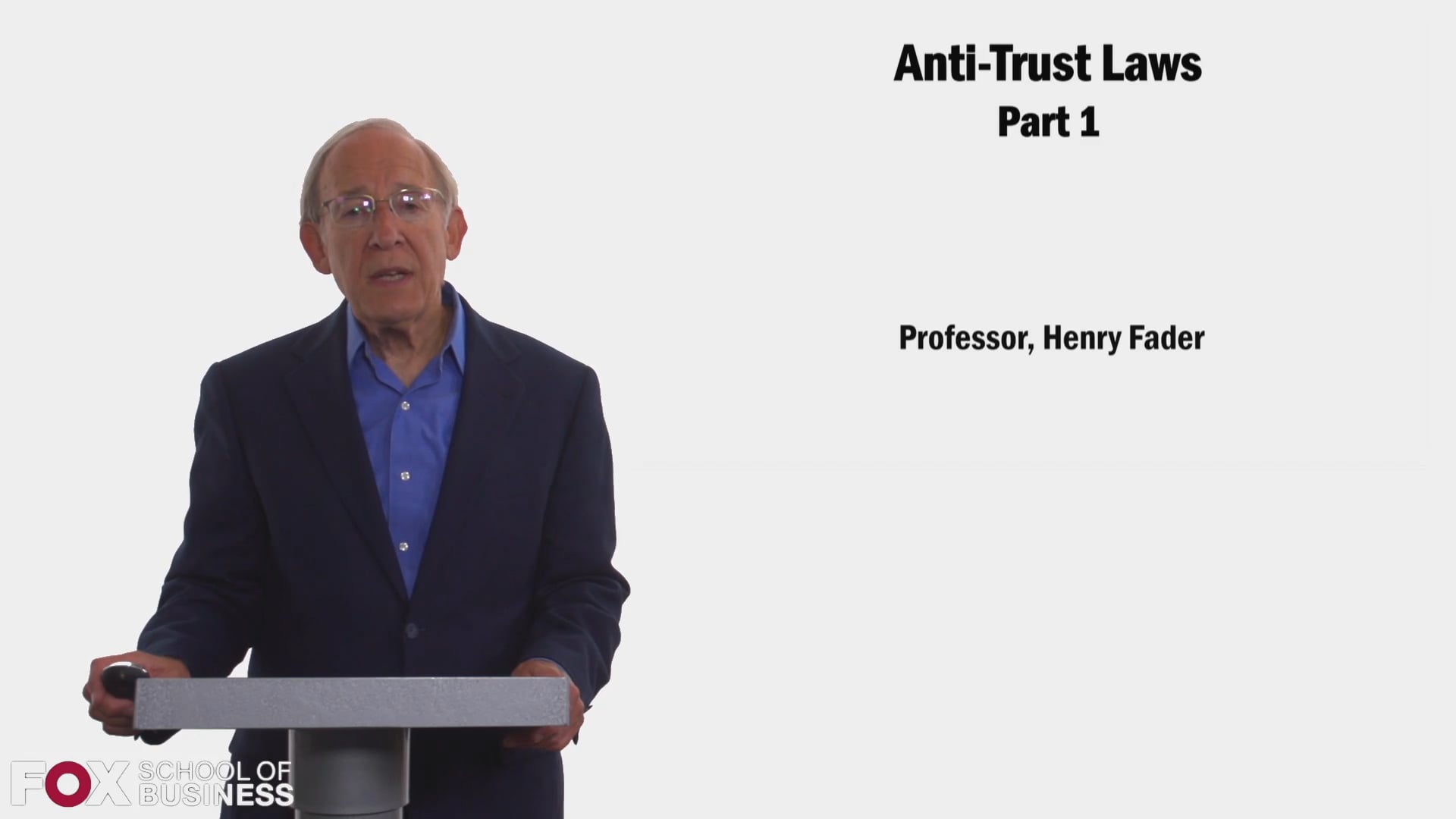 Anti-Trust Laws Part 1
