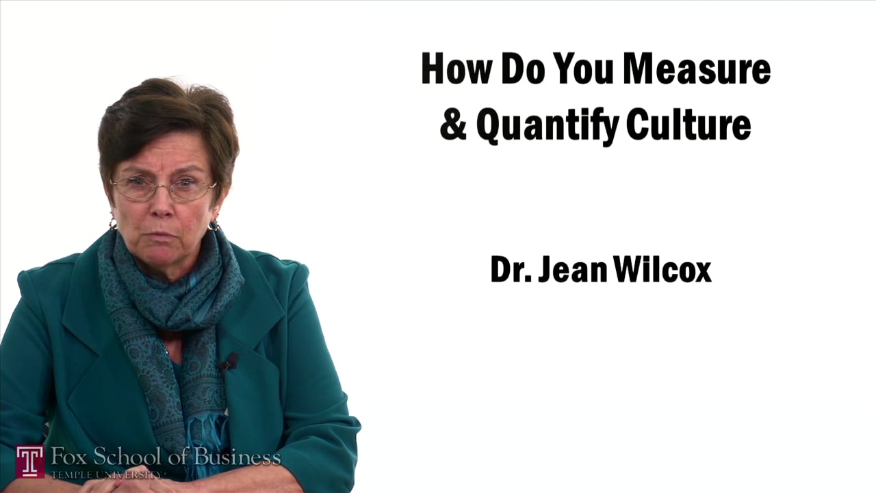 How do you Measure and Quantify Culture