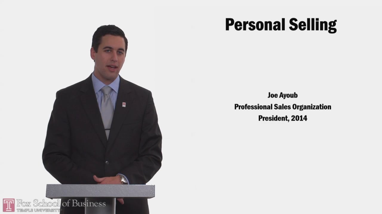 Login to view Personal Selling