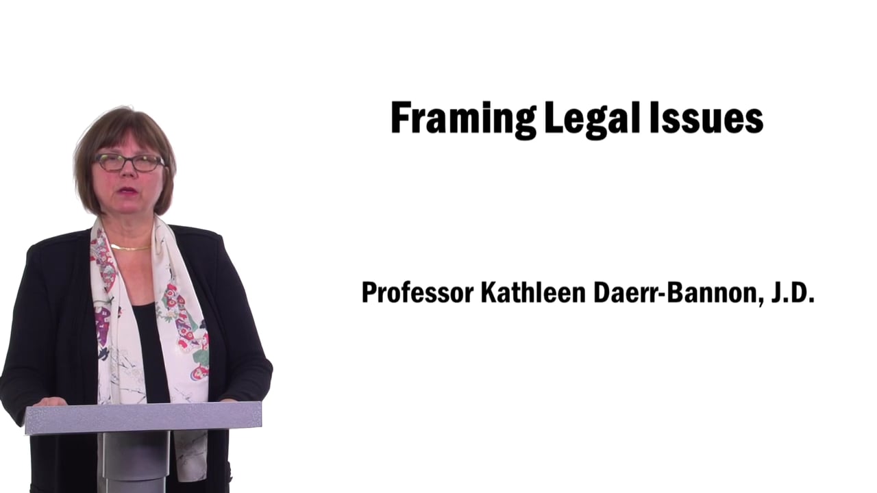 Login to view Framing Legal Issues