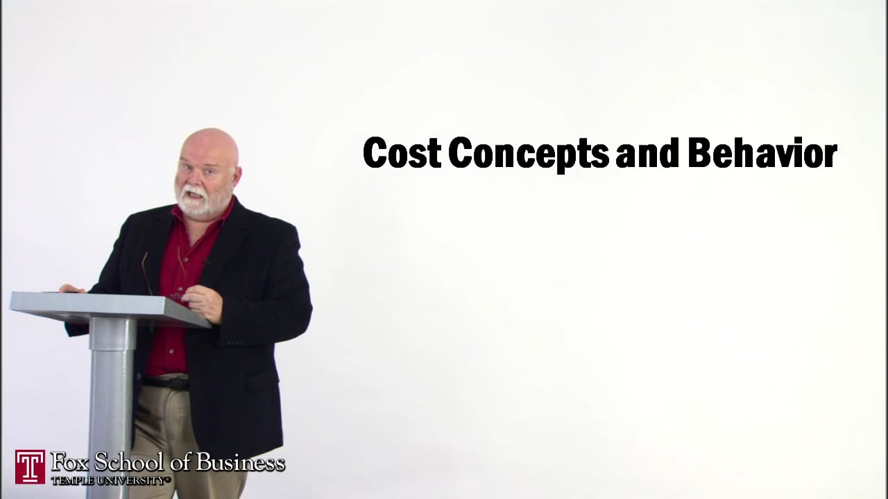 Cost Concepts and Behavior II