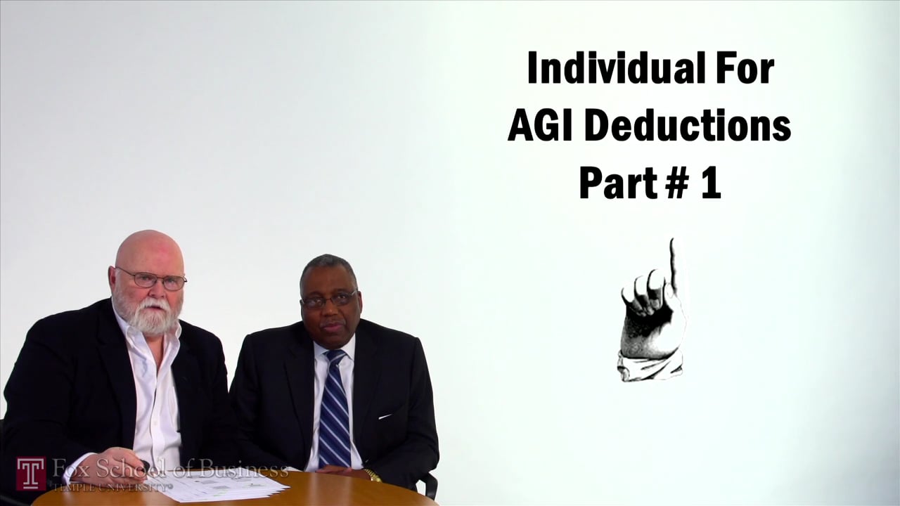 Individual For AGI Deductions Pt1