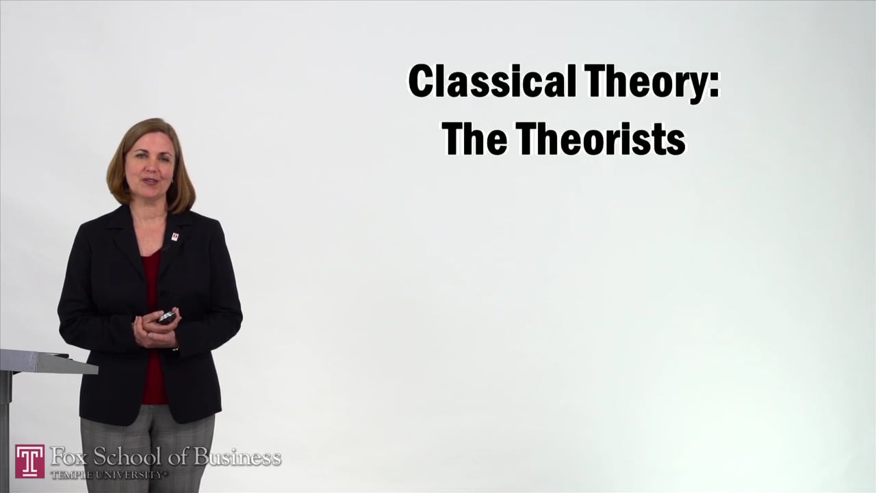 Classical Theory – The Theorists