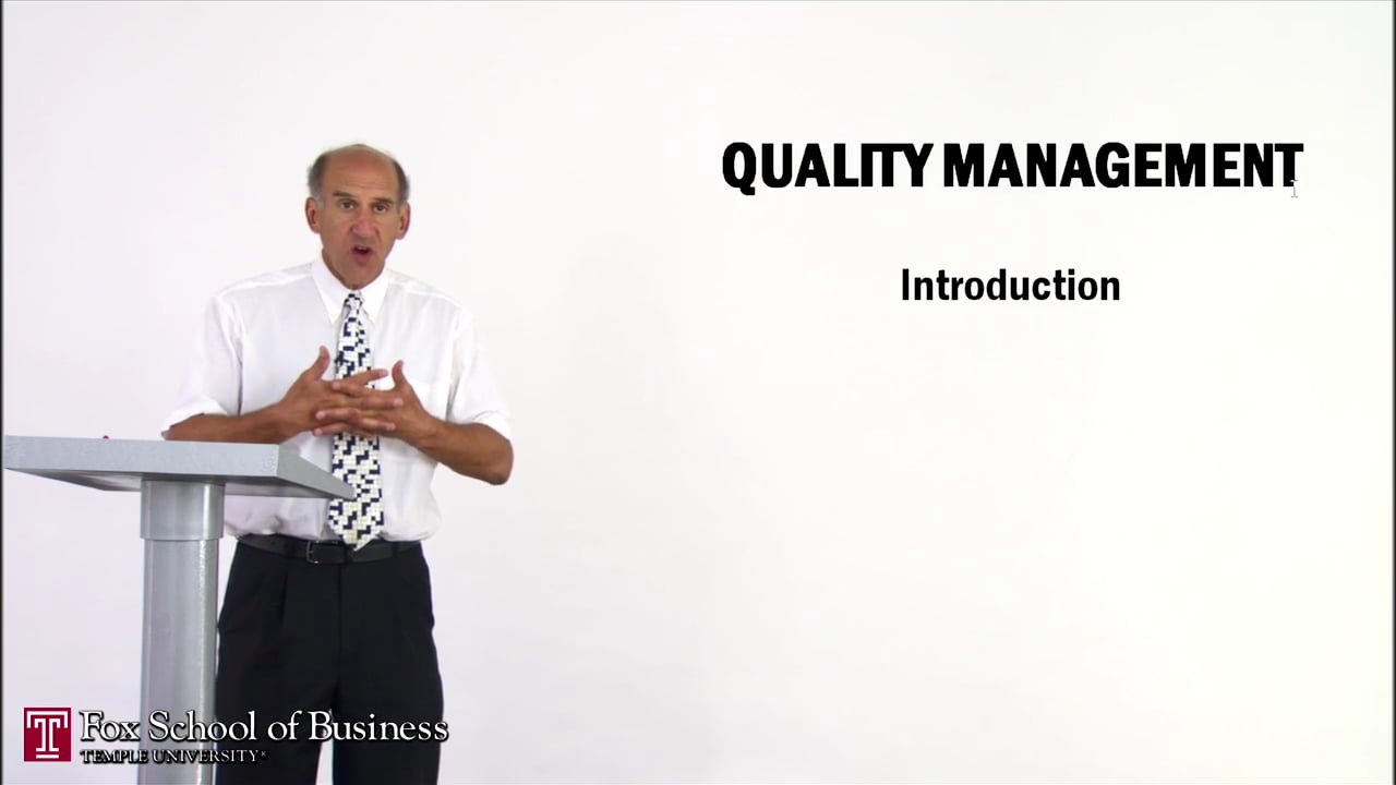 Quality Management I