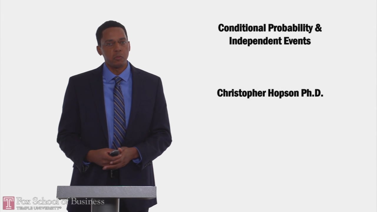 58221Conditional Probability and Independent Events