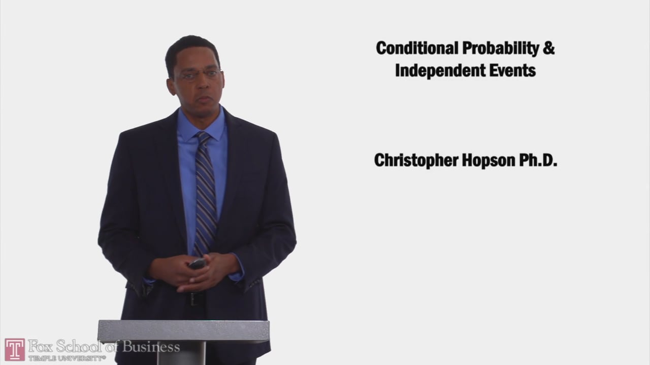 Conditional Probability and Independent Events