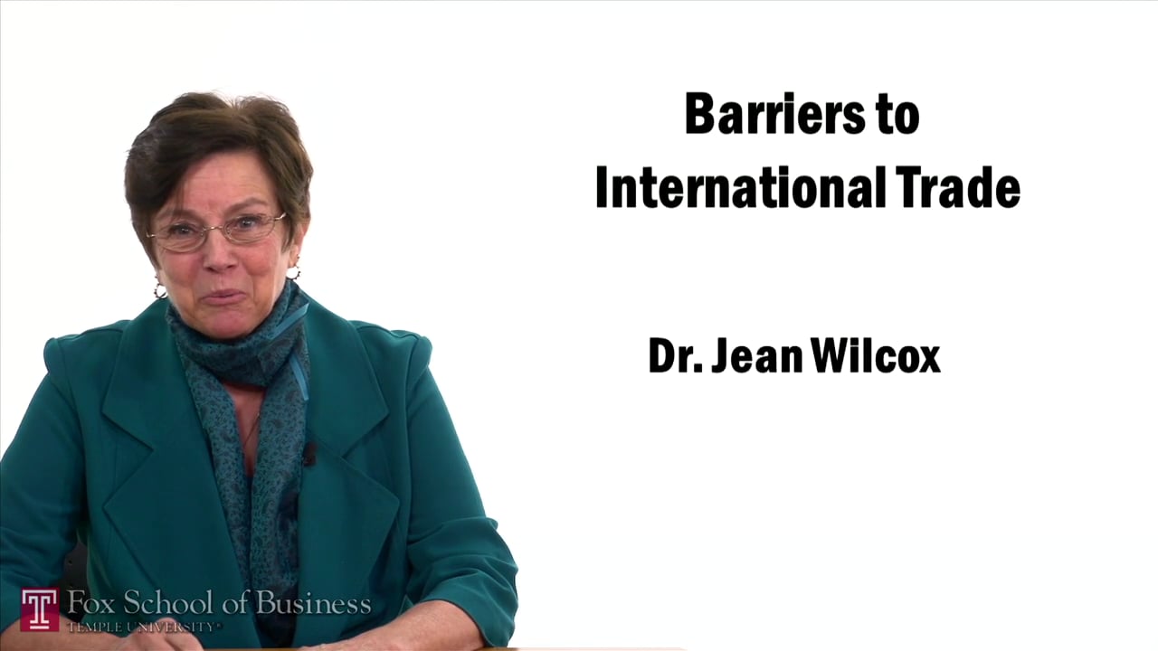 Barriers to International Trade