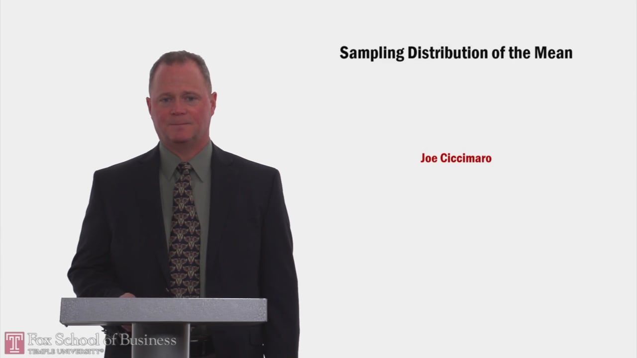 Sampling Distribution of the Mean