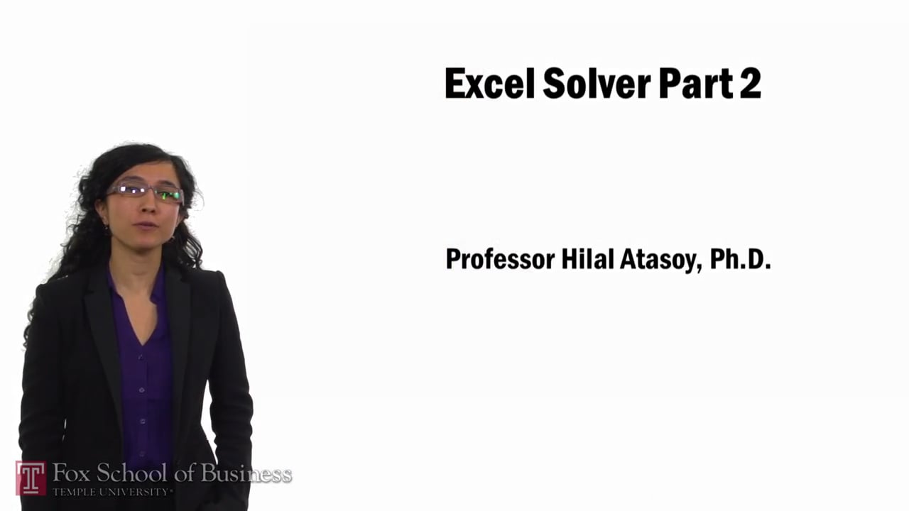 Login to view Excel Solver Part 2