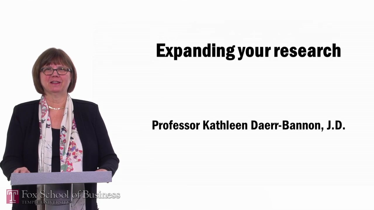 Expanding your Research