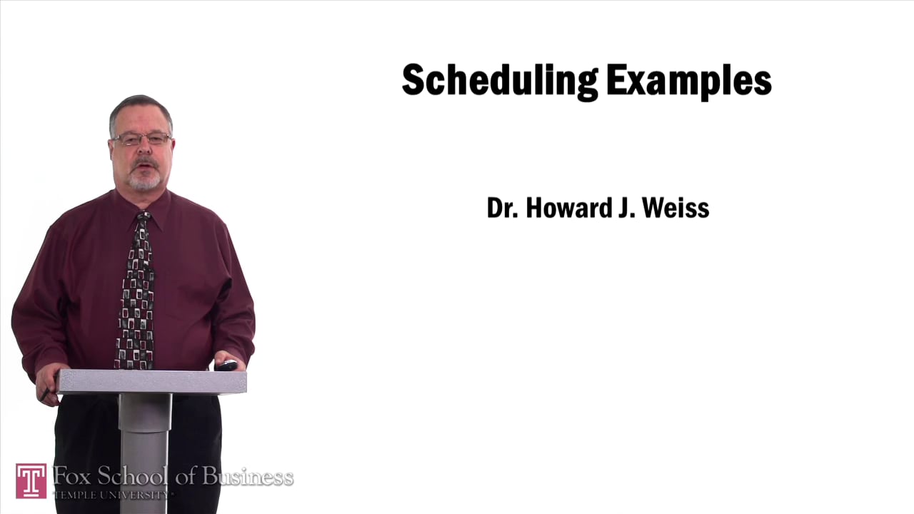 Scheduling Example