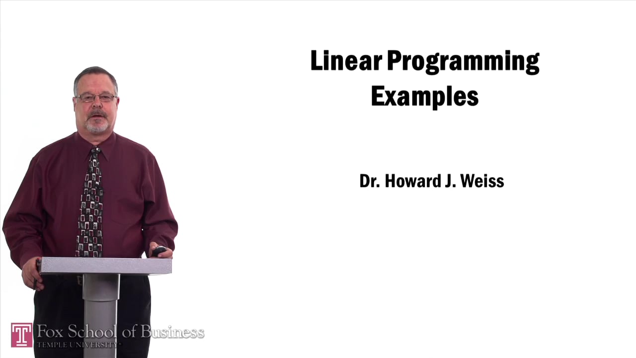 Linear Programming Examples