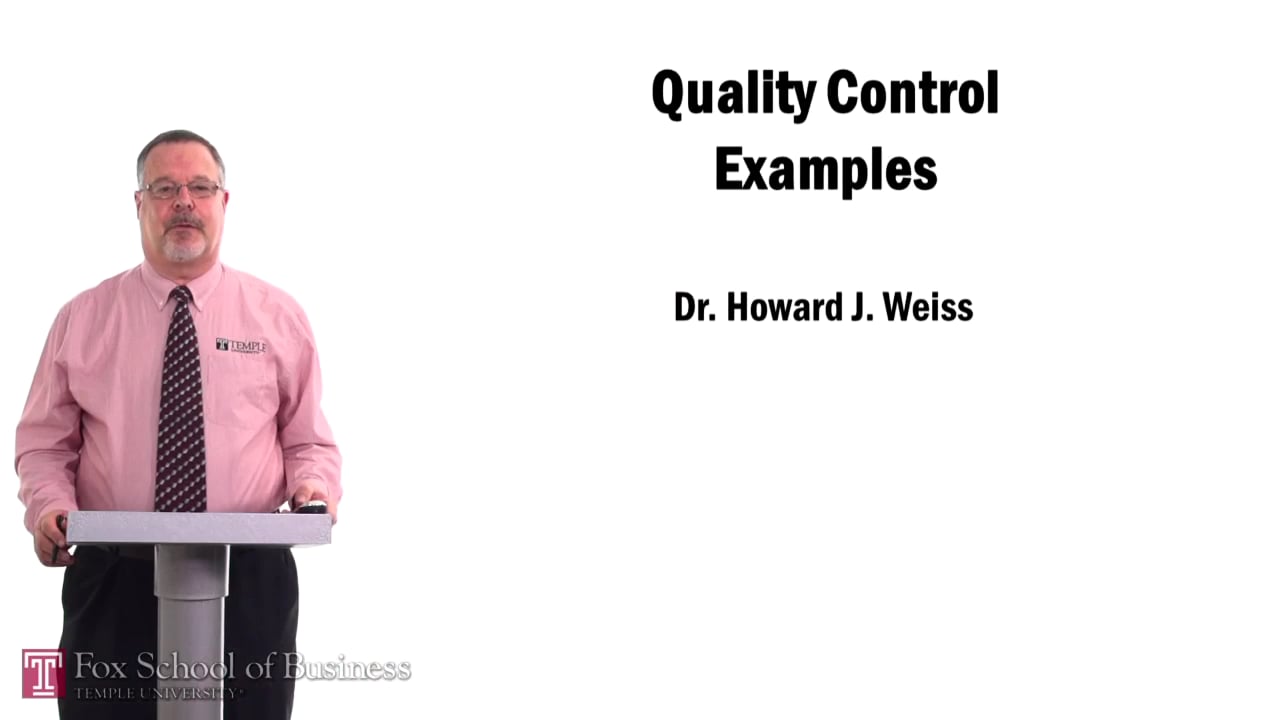 Quality Control Examples