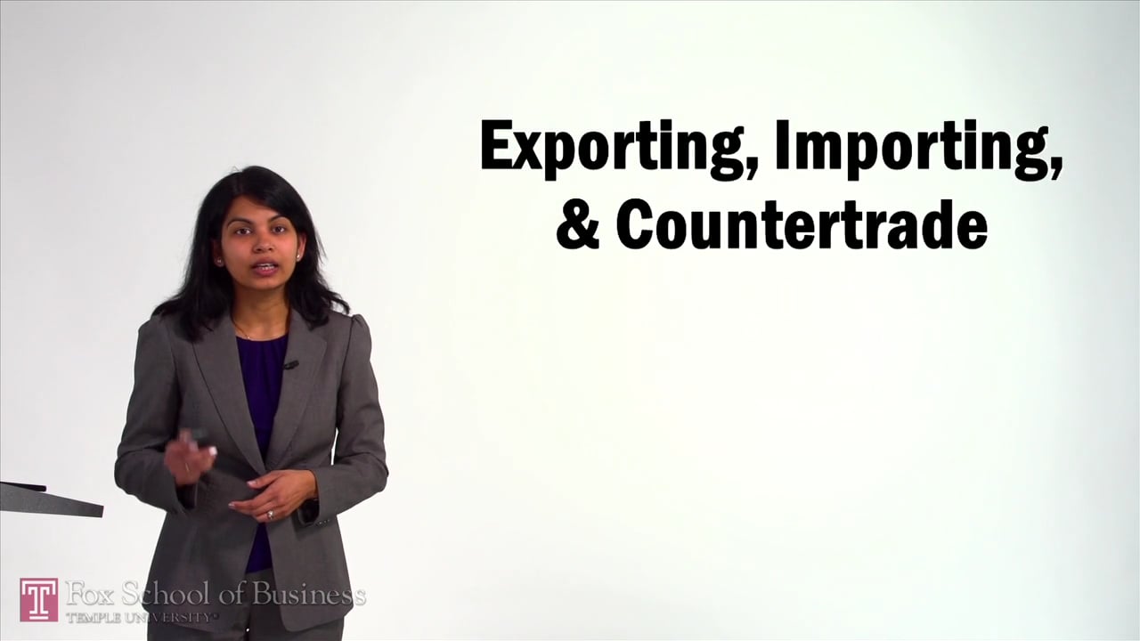 Login to view Exporting, Importing and Countertrade