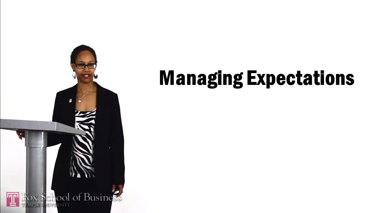 Managing Expectations