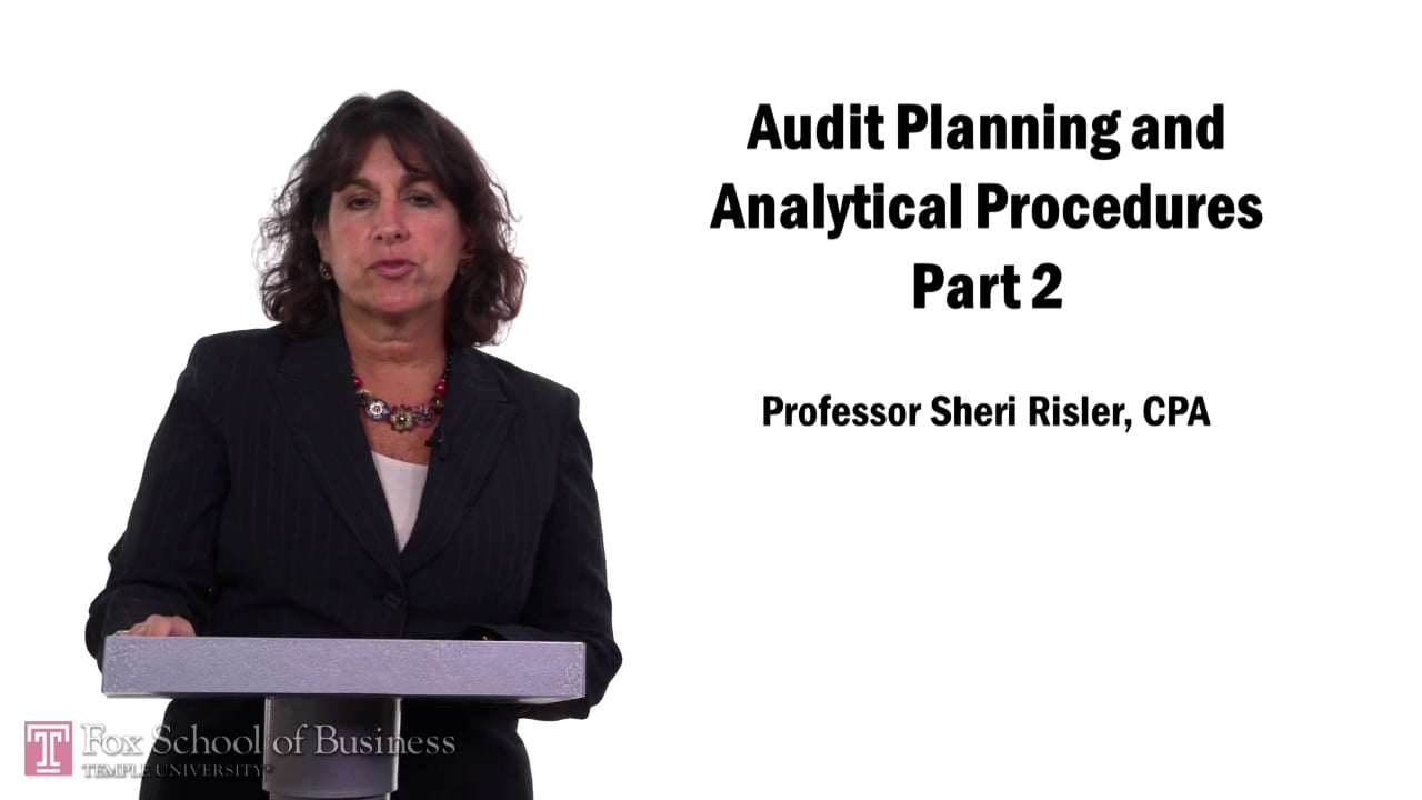 Audit Planning   Analytical Procedures Part 2