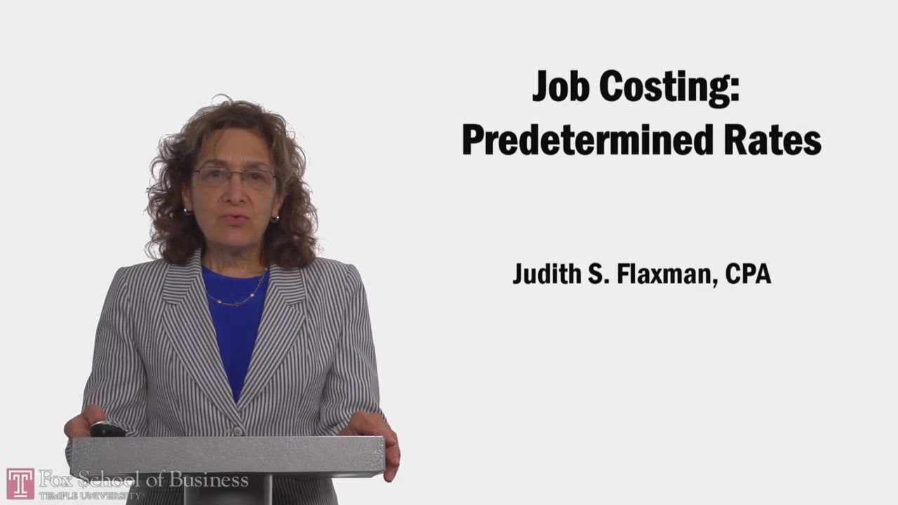 Job Costing Predetermined Rates