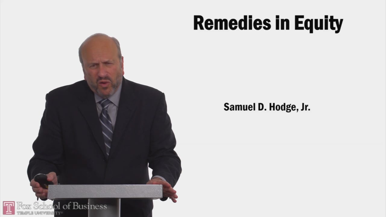 Remedies in Equity