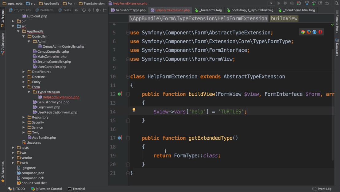 Form Type Extension Magic > Getting Crazy with Form Themes | SymfonyCasts