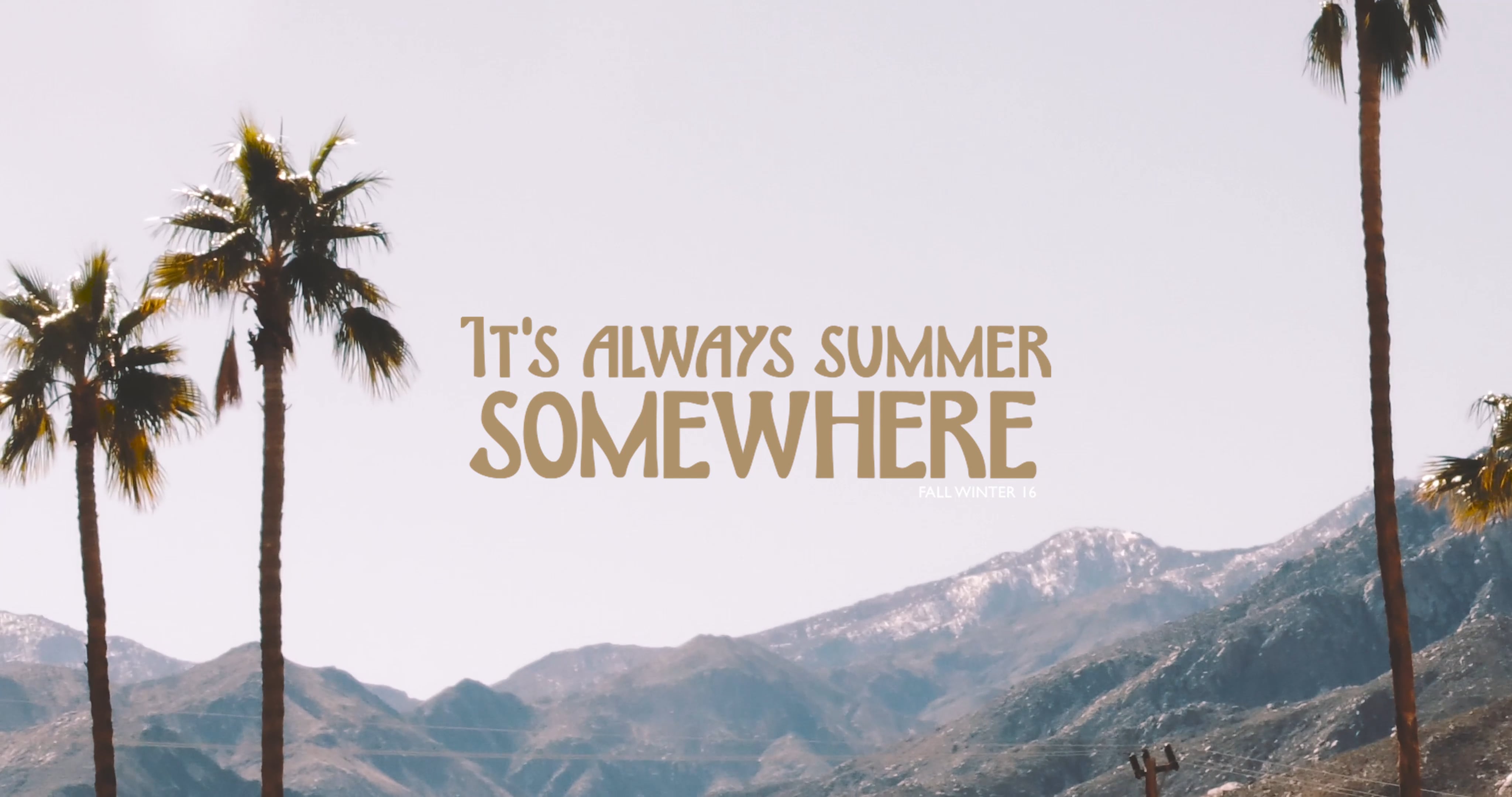 It Always Summer Somewhere - Van Palma Fall/Winter 16 on Vimeo