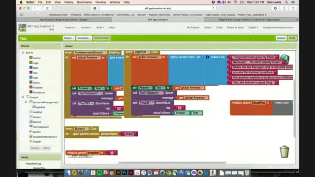App Inventor 2 Magic 8 Ball Tutorial on Vimeo
