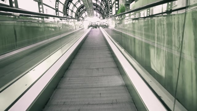 Dolphin Mall movie theater escalator 4k, Stock Video