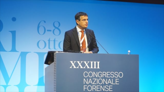 XXXIII Congresso Nazionale Forense - l'intervento integrale del Segretario Generale Pansini