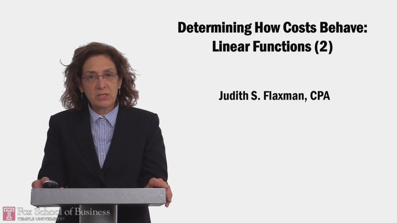 Login to view Determining How Costs Behave: Linear Functions (2)