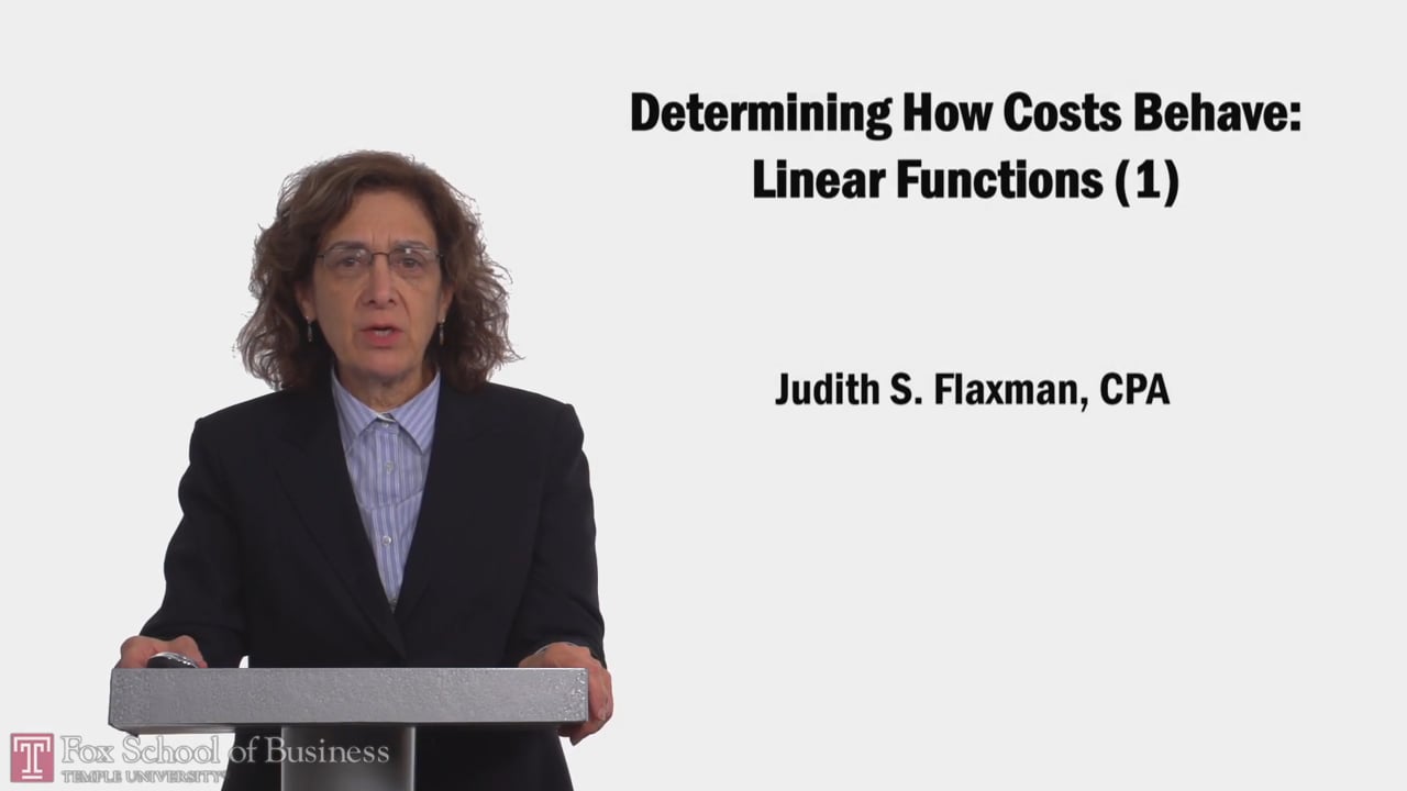 Determining How Costs Behave: Linear Functions (1)