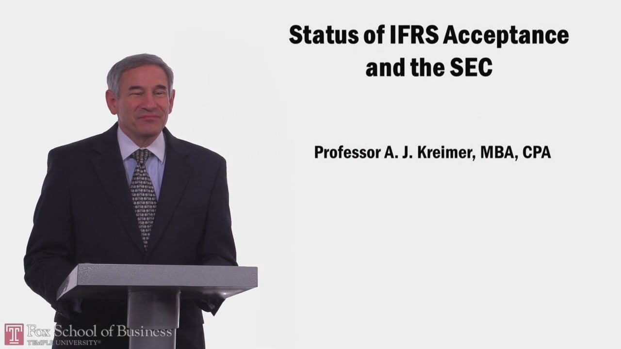 Status of IFRS acceptance and the SEC