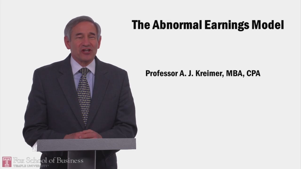 The Abnormal Earnings Model