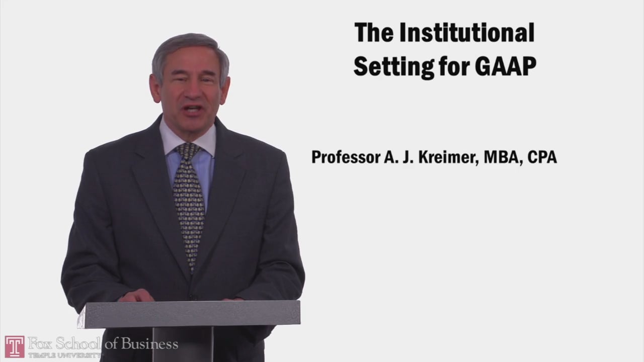 Login to view Institutional Setting for GAAP