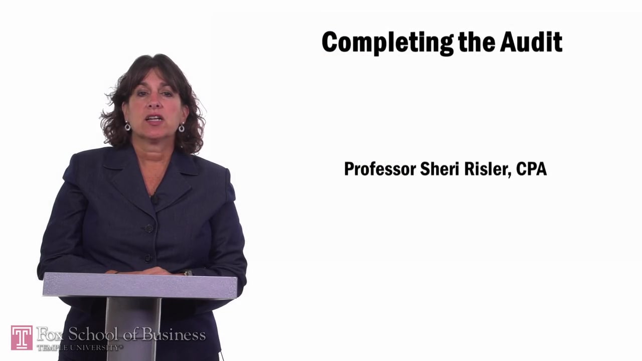 Login to view Completing the Audit