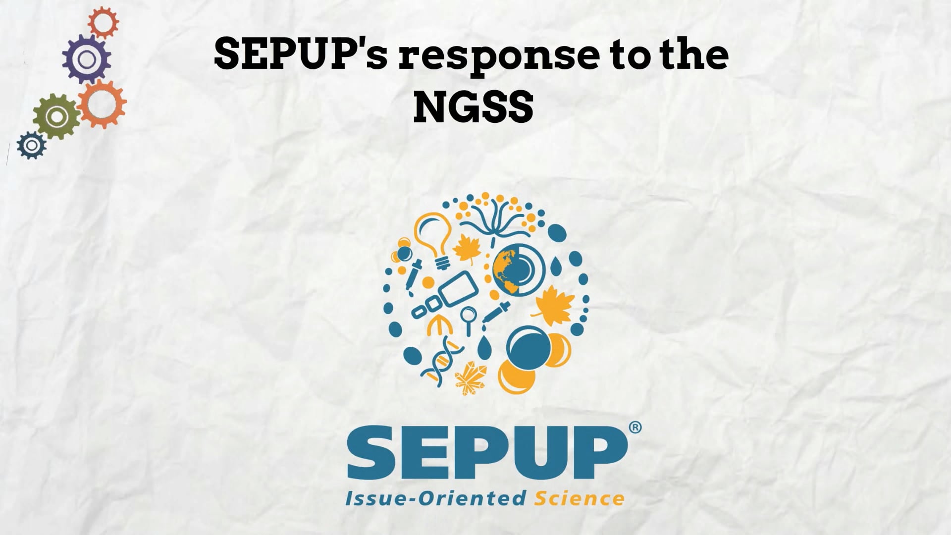 NGSS and SEPUP