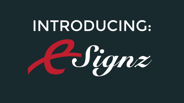 Introducing eSIGNz