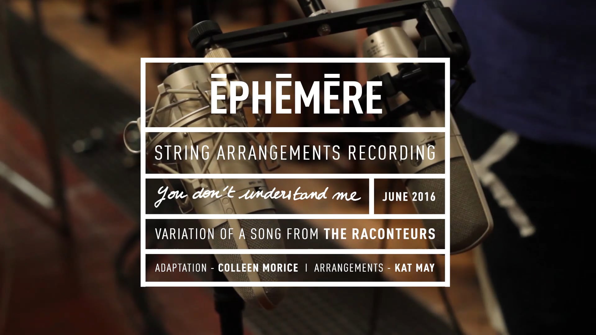 String Arrangements Katia Mayen for EPHEMERE