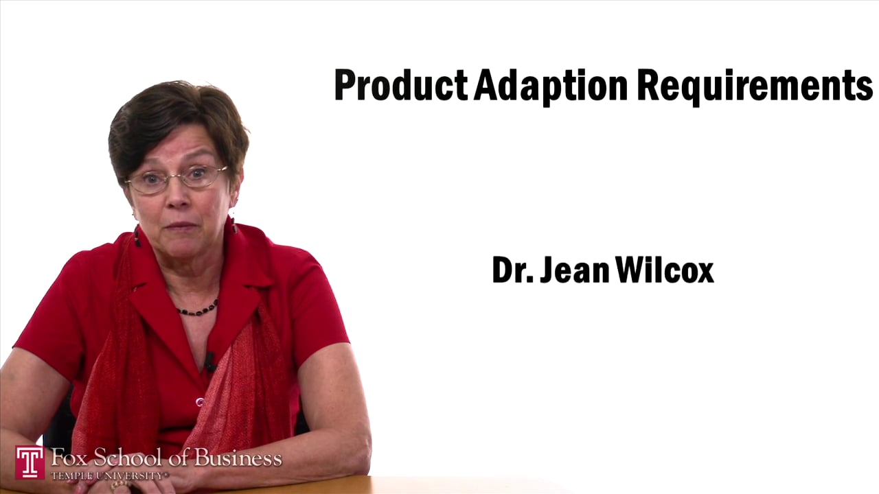 Product Adaptation Requirements