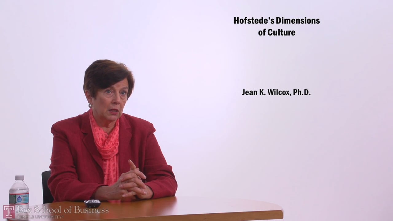 Hofstede’s Dimensions of Culture