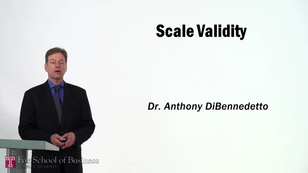 Scale Validity