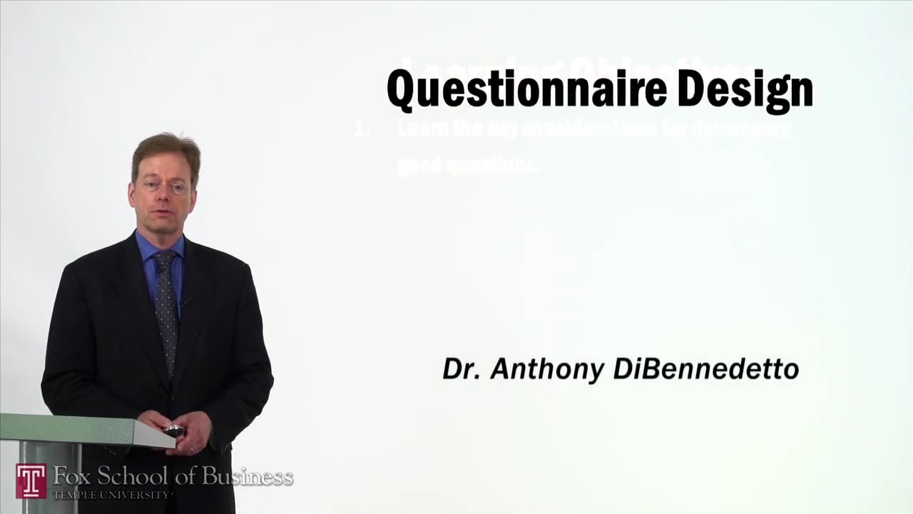 Login to view Questionnaire Design