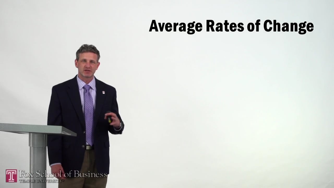 Average Rates of Change