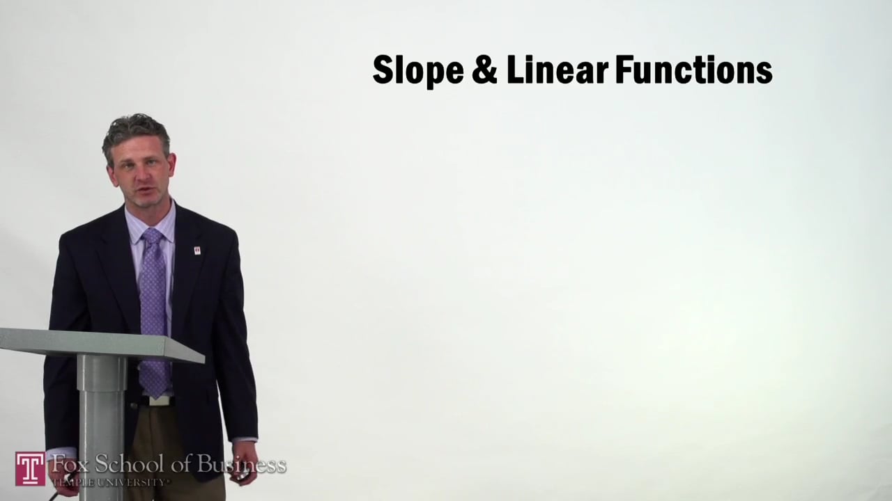 Slope and Linear Functions
