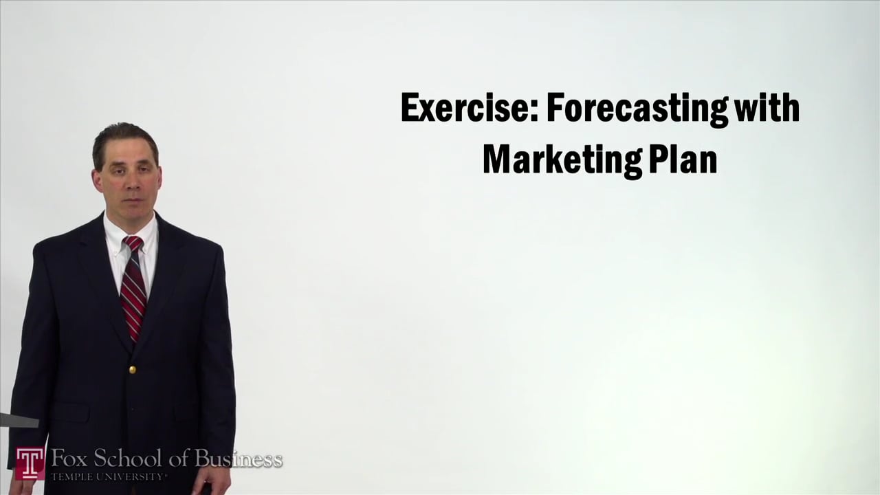 Forecasting III – Exercise – Forecasting with Marketing Plan