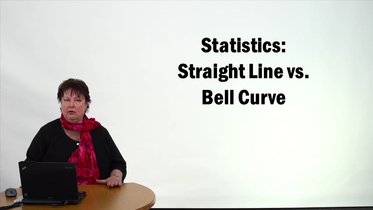 57293Statistics – Straight Line vs Bell Curve