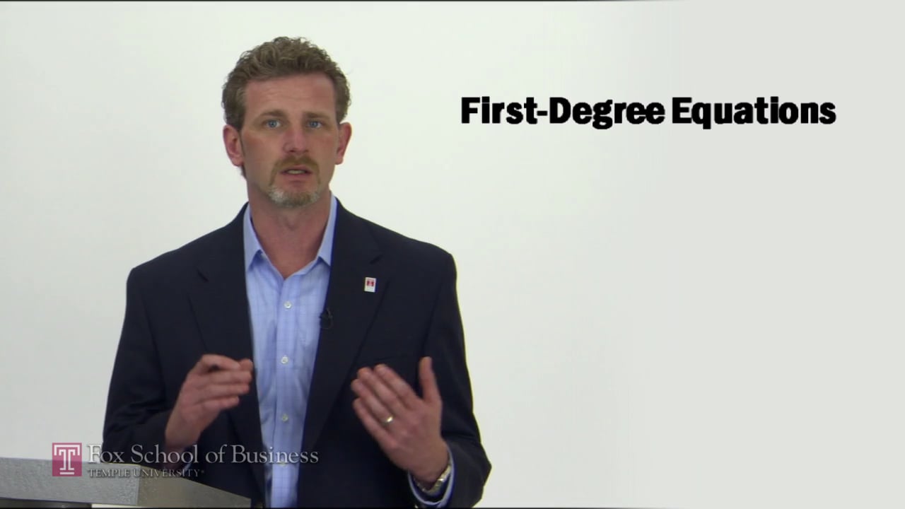 Login to view First Degree Equations