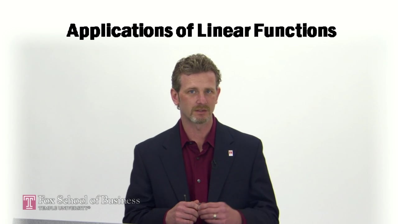 Applications of Linear Functions