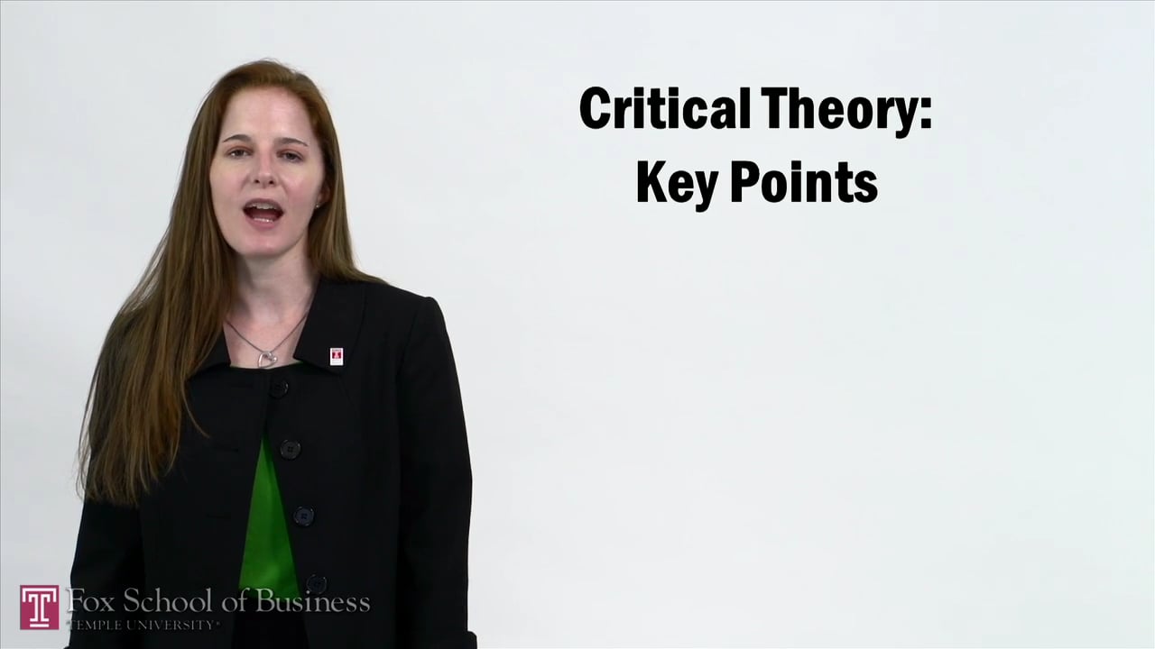 Critical Theory – Key Points