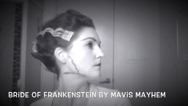 Vintage Halloween Hair Tutorial – Bride of Frankenstein – Retro Betty