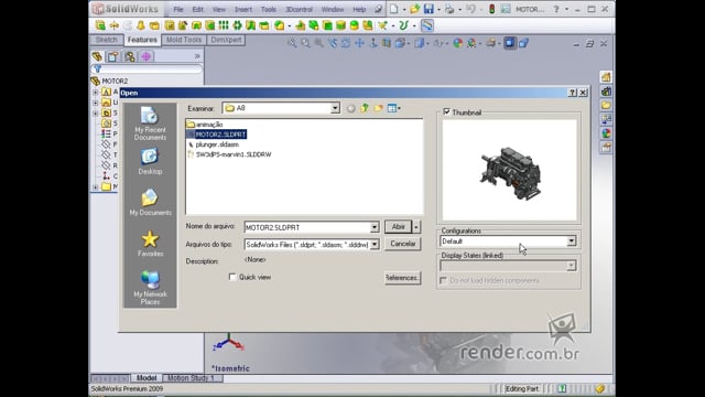 M1A8 - Tipos de Arquivos: Part, Assembly e Drawing